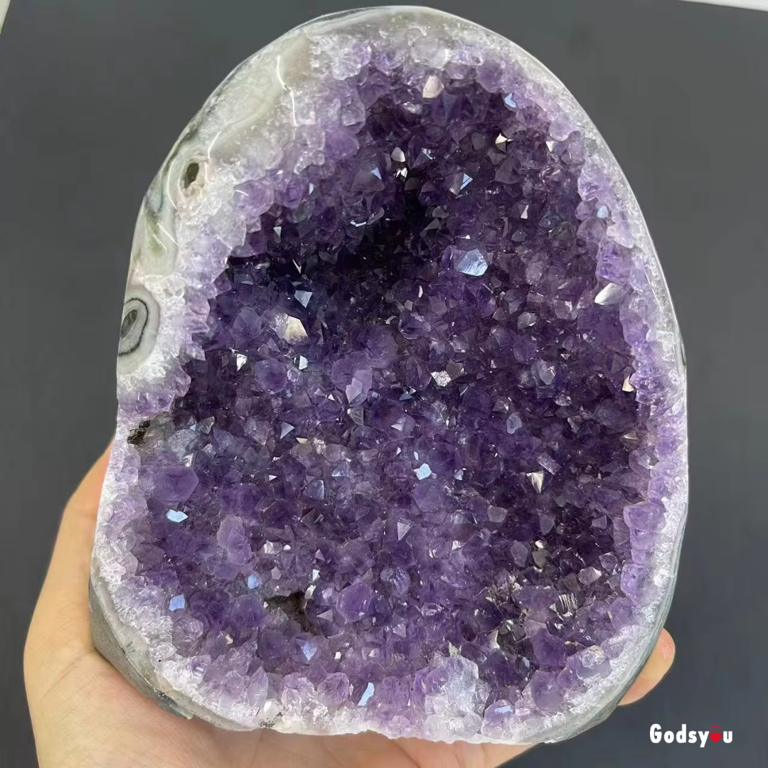 Natural Crystal Cluster Amethyst Stone Geode Raw Quartz Minerals Real Uruguay Home Decoration Spiritual Chakra Reiki 1